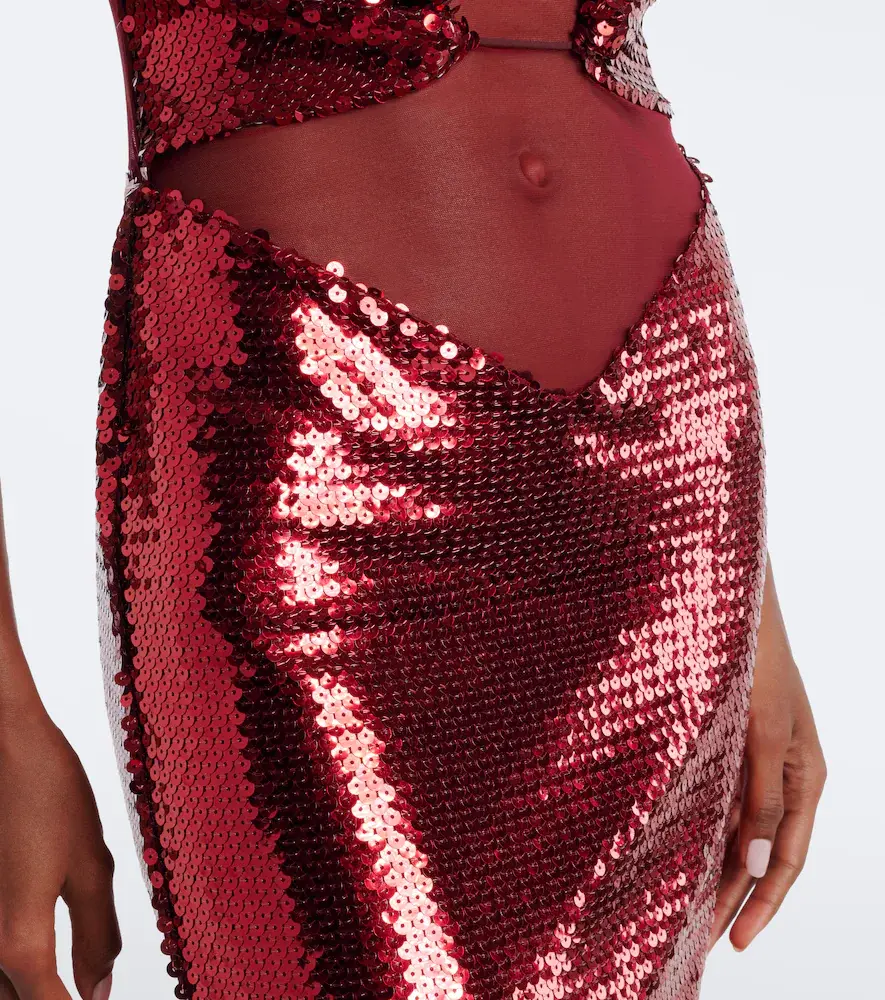 Nensi Dojaka Sequined cutout gown | Thumbnail 6