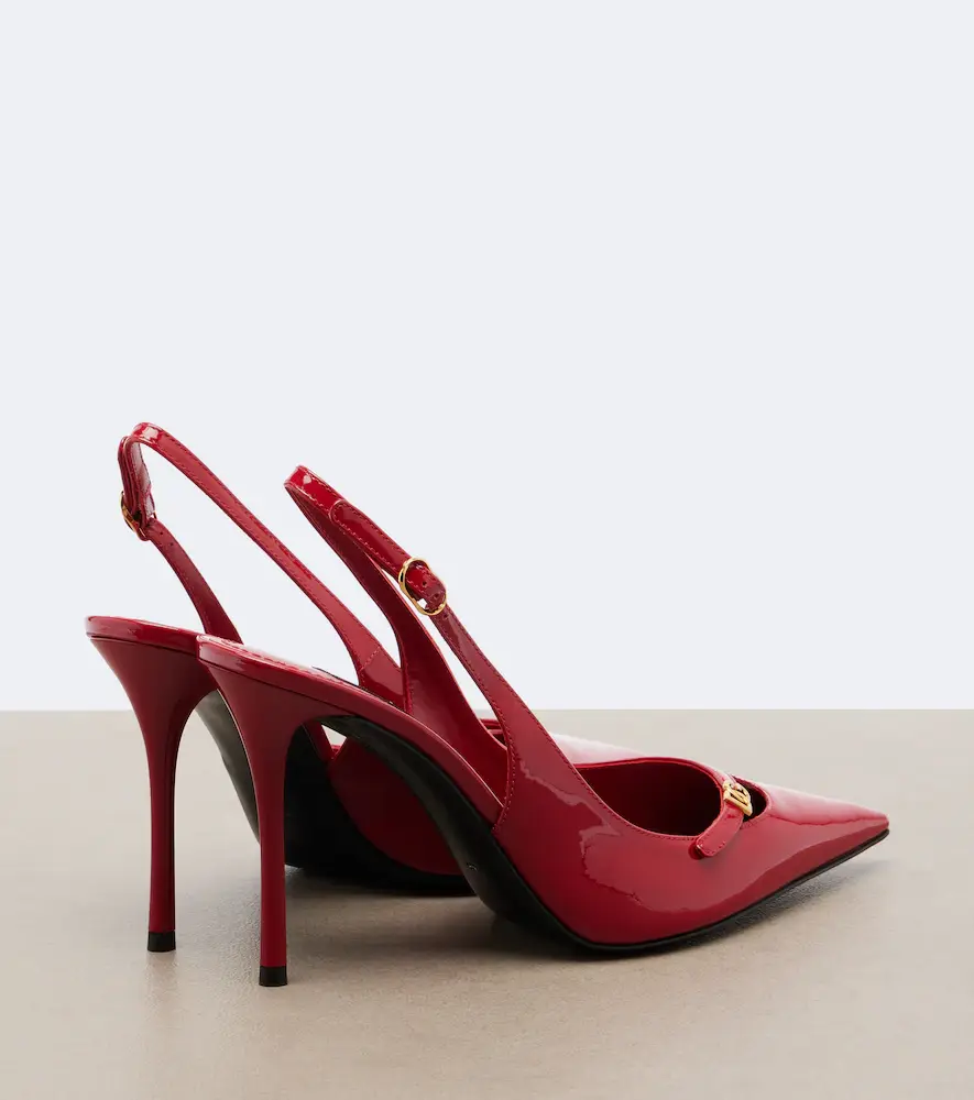 Dolce & Gabbana DG patent leather slingback pumps | Thumbnail 3