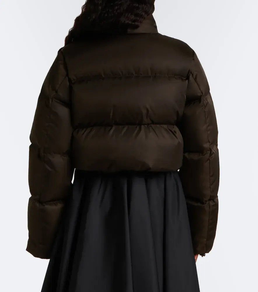 Prada Cropped Re-Nylon down jacket | Thumbnail 4 Prada Cropped Re-Nylon down jacket | Thumbnail 4
