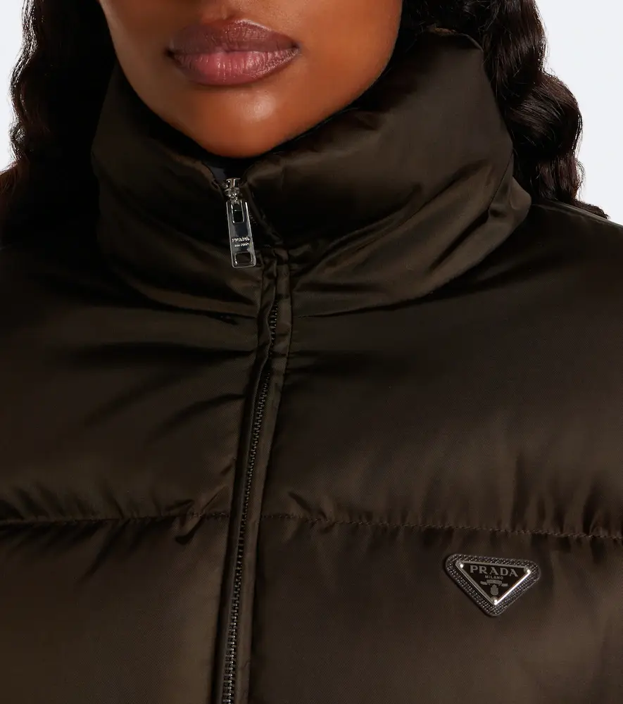 Prada Cropped Re-Nylon down jacket | Thumbnail 6 Prada Cropped Re-Nylon down jacket | Thumbnail 6