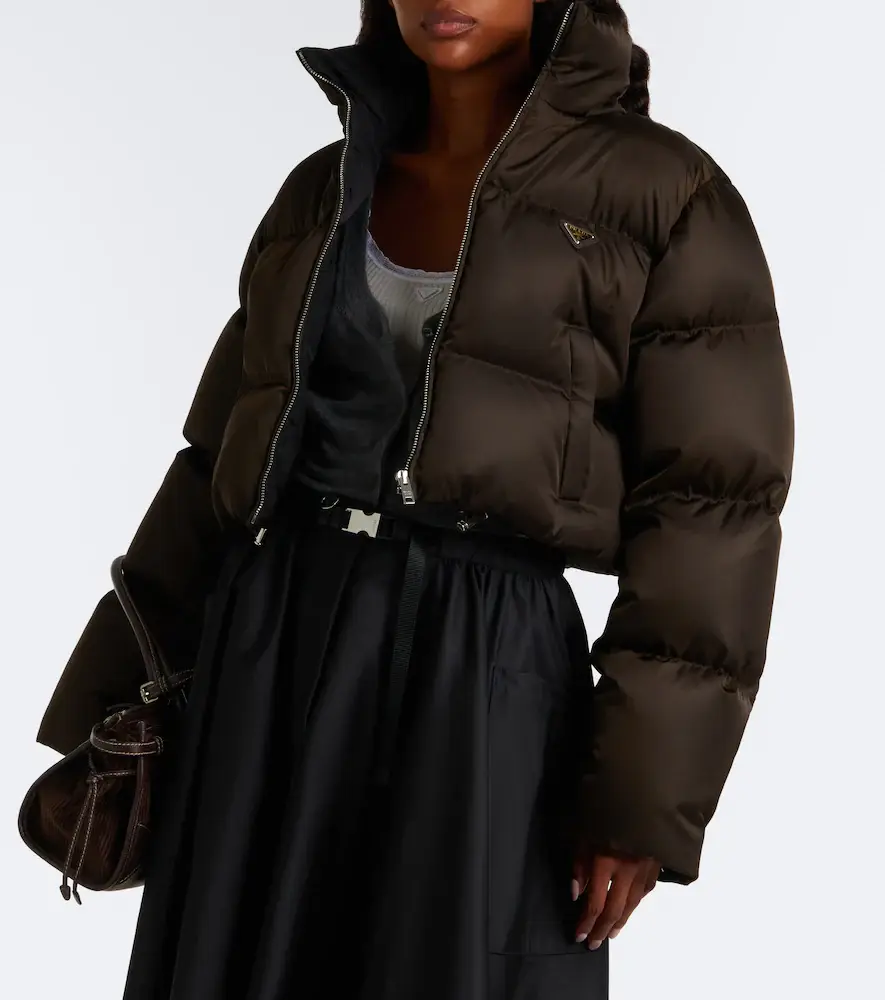 Prada Cropped Re-Nylon down jacket | Thumbnail 7 Prada Cropped Re-Nylon down jacket | Thumbnail 7