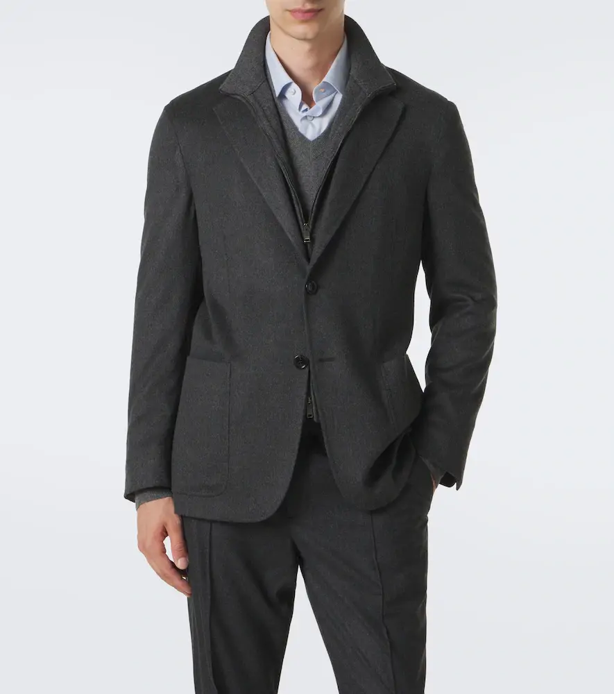 Zegna Layered cashmere blazer | Thumbnail 3 Zegna Layered cashmere blazer | Thumbnail 3