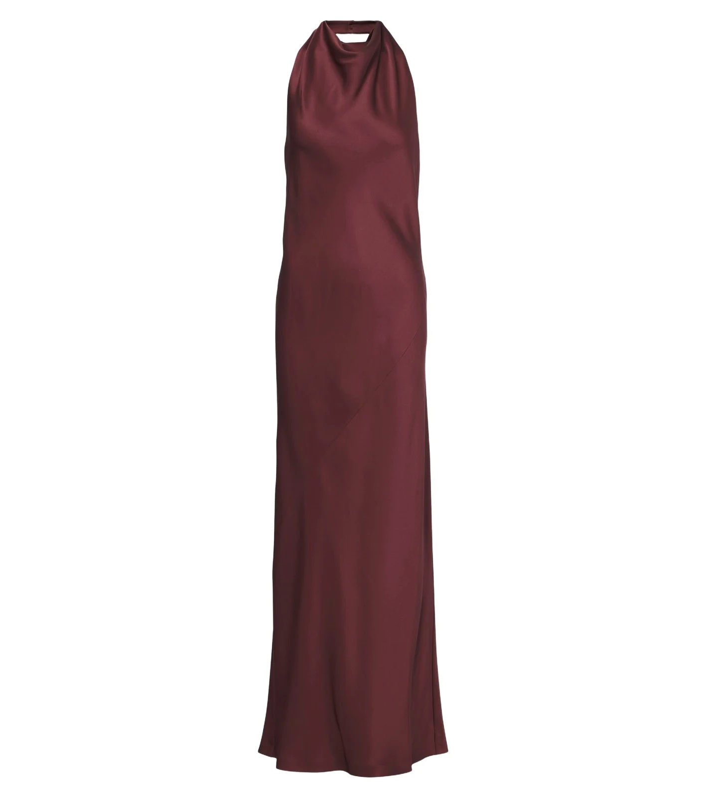 Halterneck silk satin gown Halterneck silk satin gown