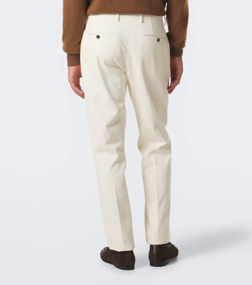 Zegna Cotton and cashmere slim pants | Thumbnail 2 Zegna Cotton and cashmere slim pants | Thumbnail 2