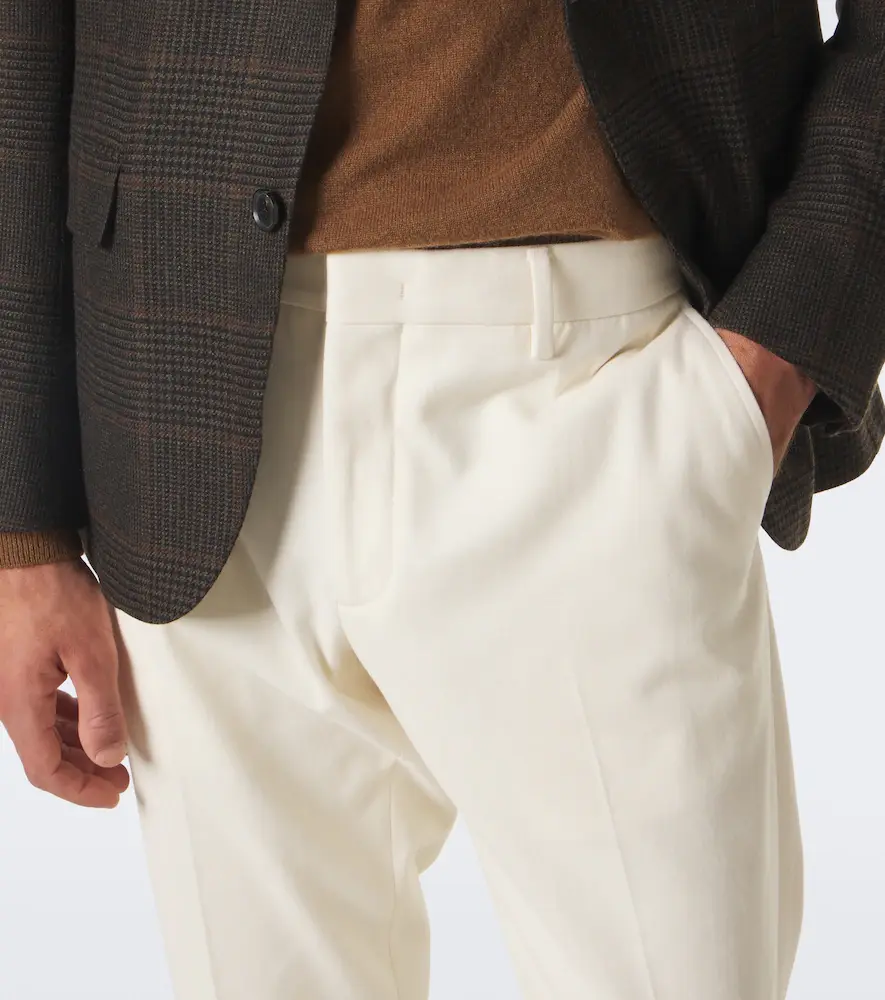 Zegna Cotton and cashmere slim pants | Thumbnail 3 Zegna Cotton and cashmere slim pants | Thumbnail 3