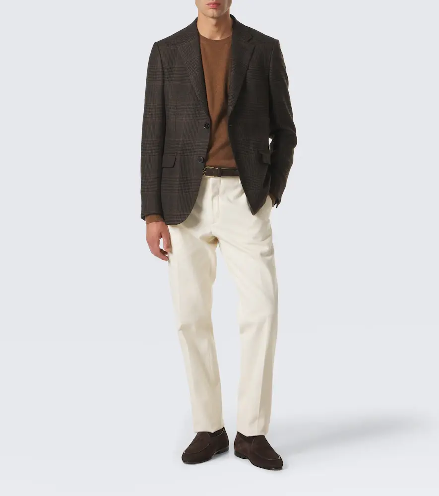 Zegna Cotton and cashmere slim pants | Thumbnail 4 Zegna Cotton and cashmere slim pants | Thumbnail 4