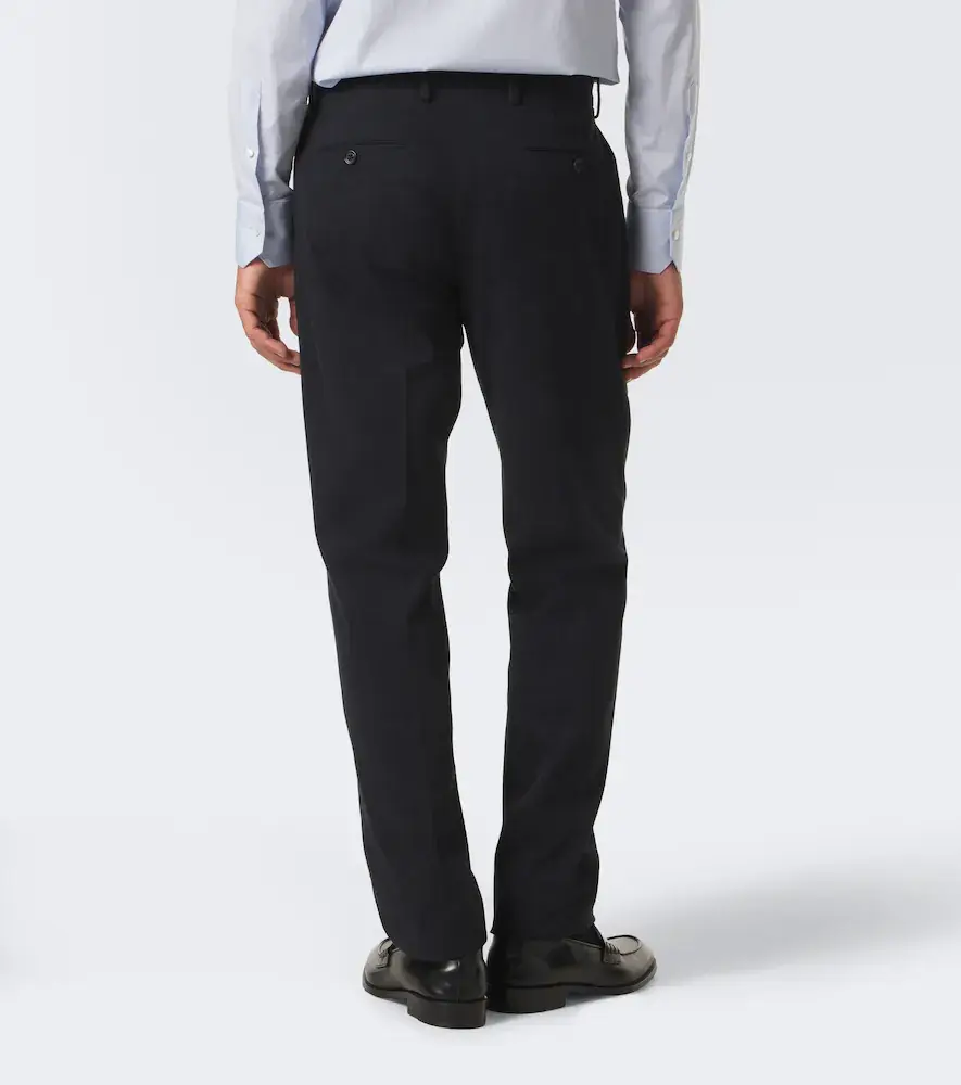 Zegna Cotton and cashmere slim pants | Thumbnail 2