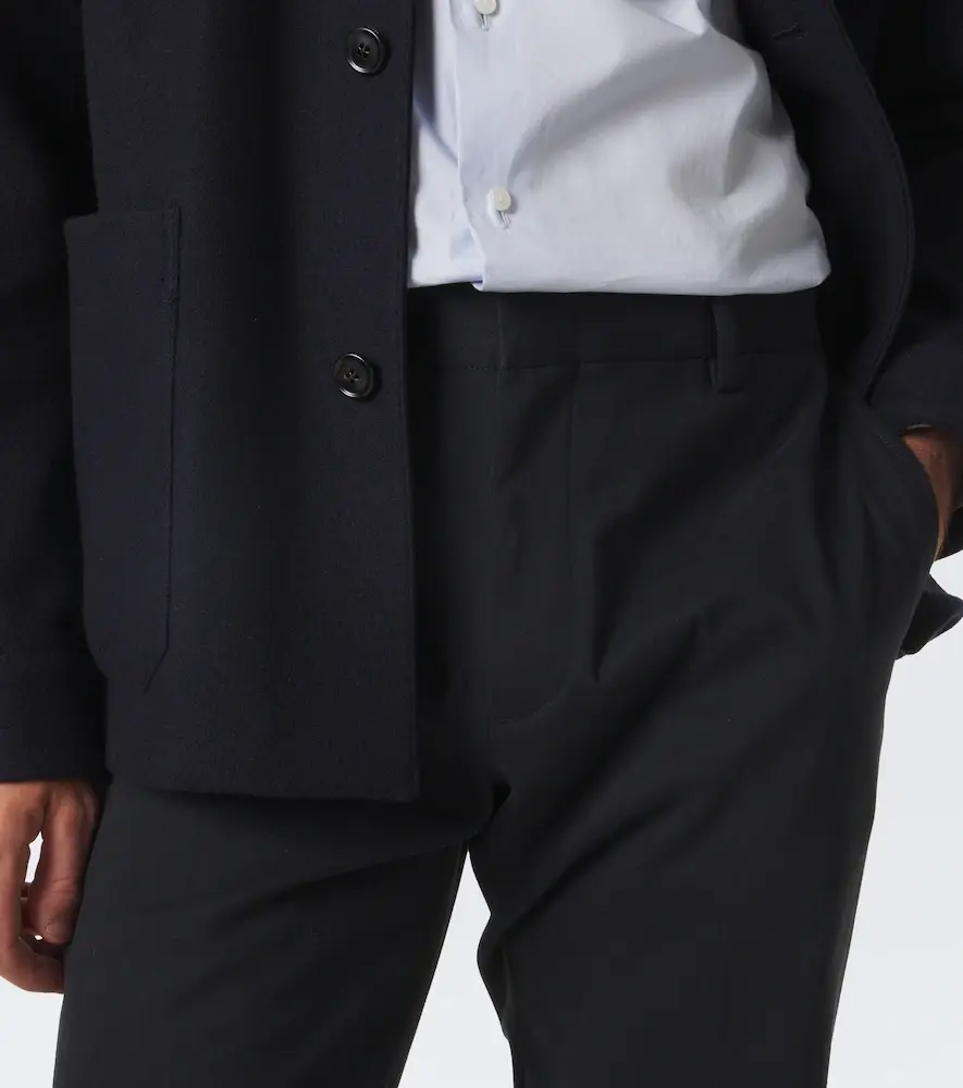 Zegna Cotton and cashmere slim pants | Thumbnail 5