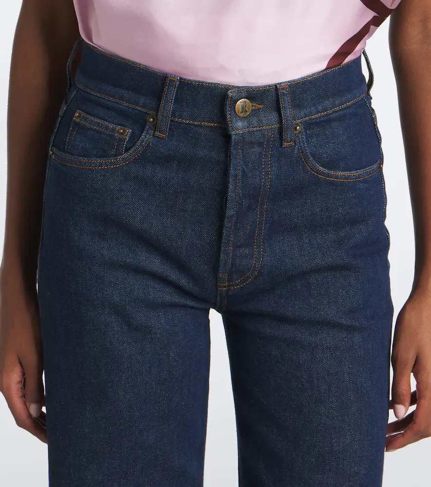 La DoubleJ Cropped printed flared jeans | Thumbnail 4