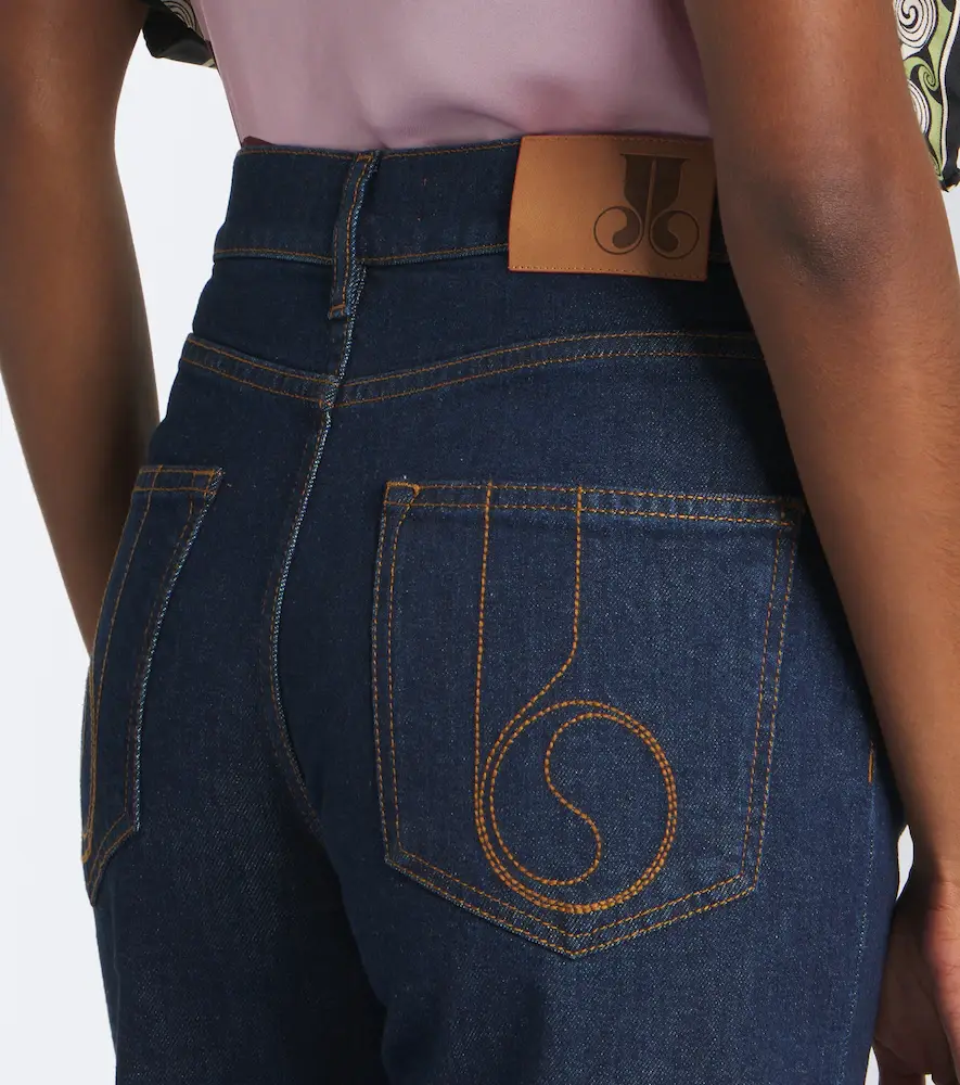 La DoubleJ Cropped printed flared jeans | Thumbnail 5