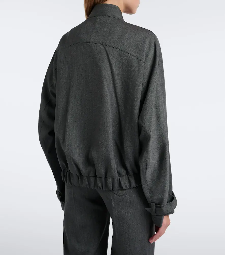 Victoria Beckham Virgin wool bomber jacket | Thumbnail 5 Victoria Beckham Virgin wool bomber jacket | Thumbnail 5