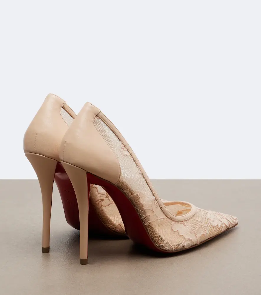 Christian Louboutin Miss Z leather-trimmed lace pumps | Thumbnail 4 Christian Louboutin Miss Z leather-trimmed lace pumps | Thumbnail 4