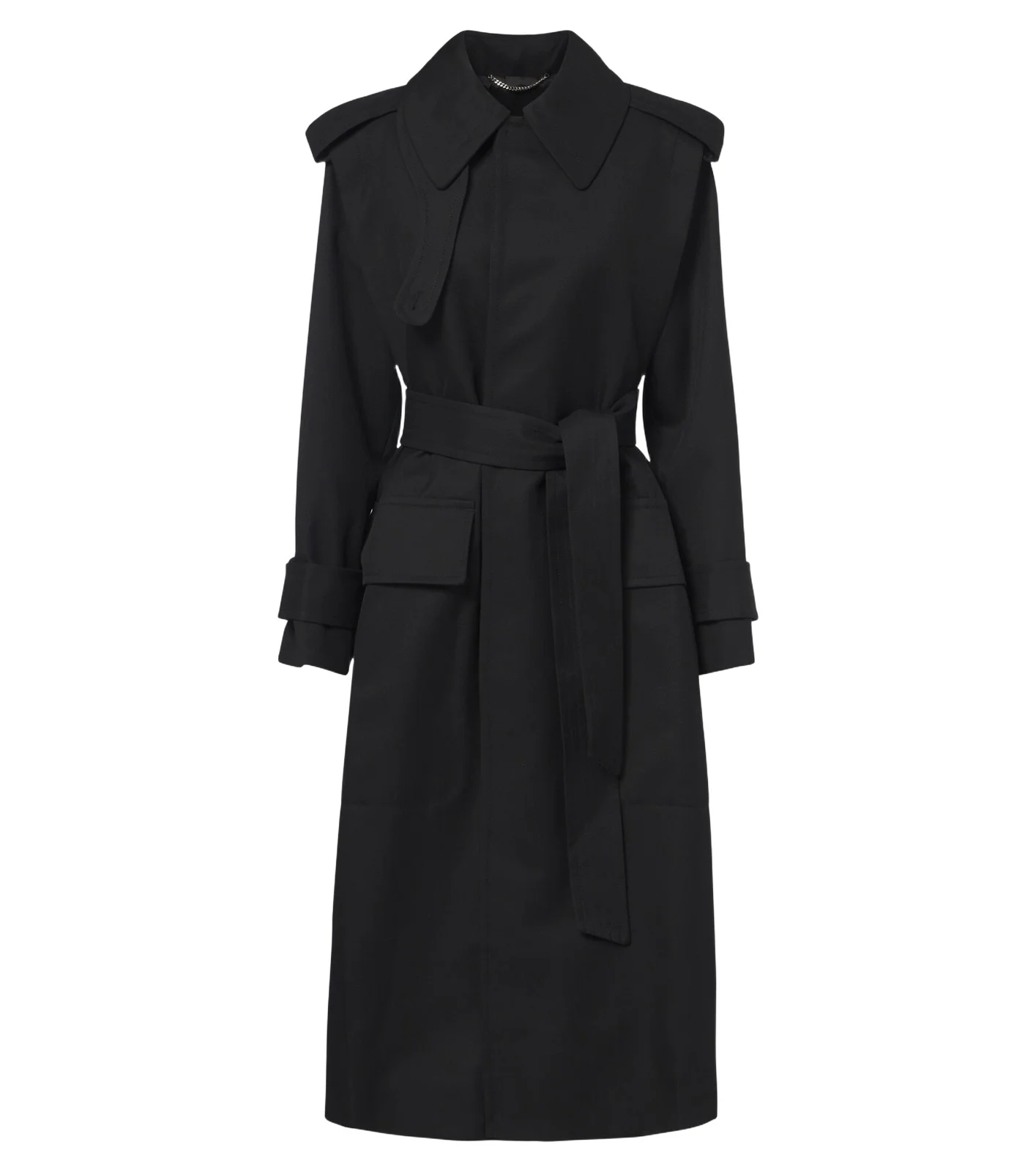 Philippa virgin wool twill trench coat