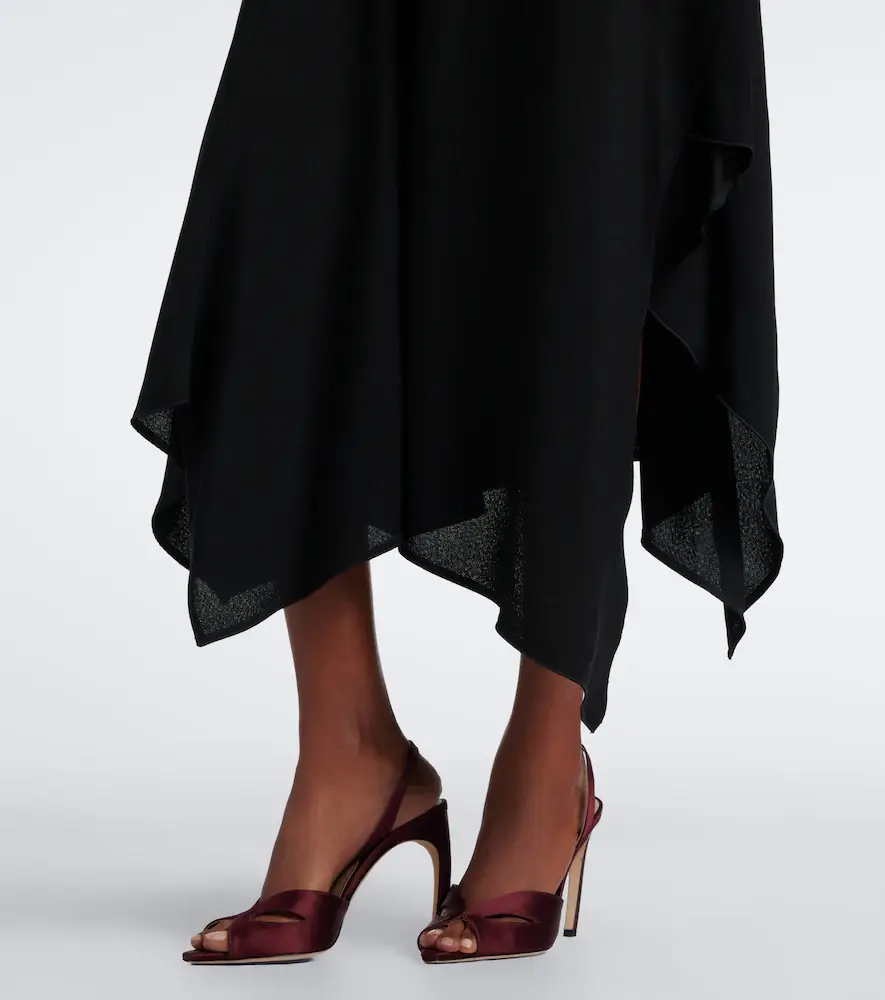 Victoria Beckham Draped midi dress | Thumbnail 4 Victoria Beckham Draped midi dress | Thumbnail 4