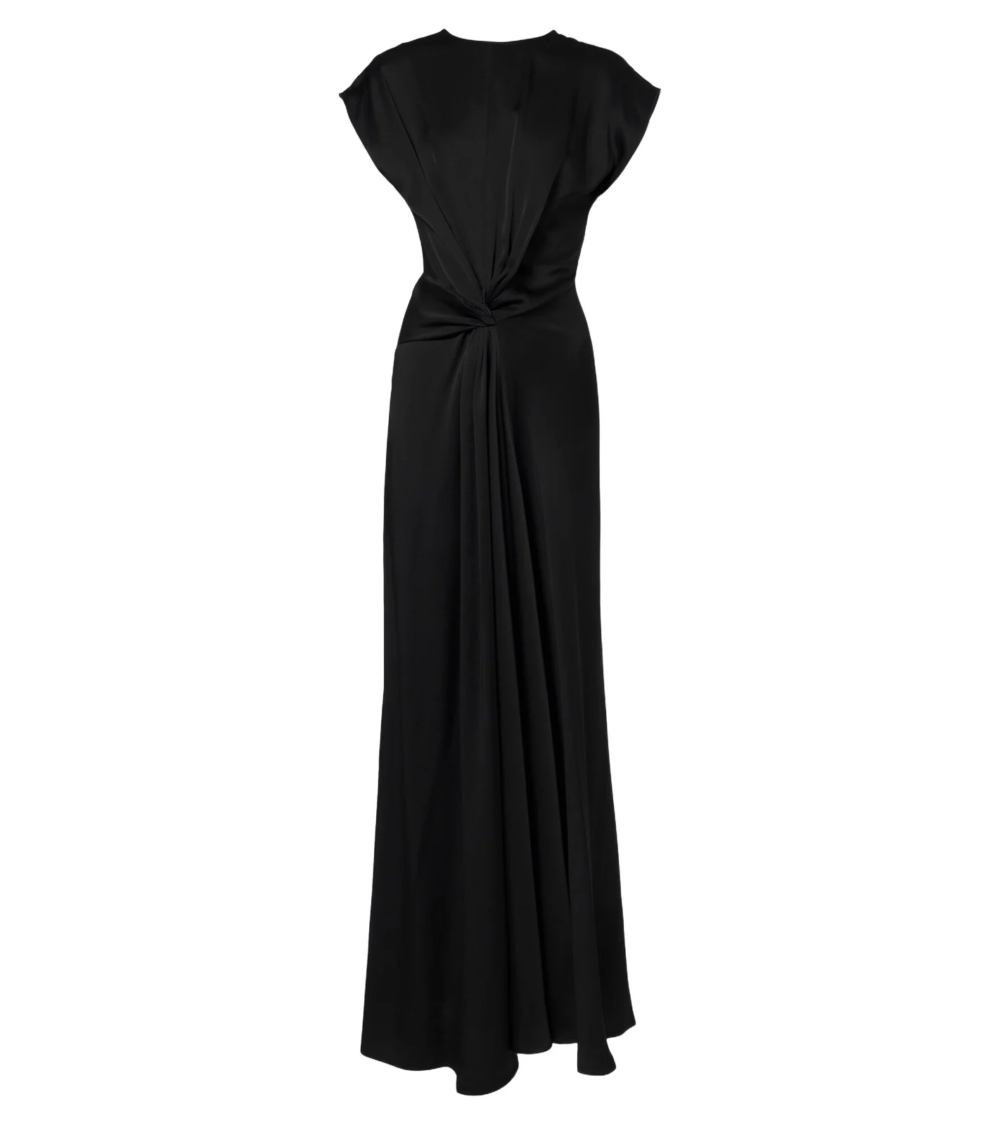 Aria draped satin gown