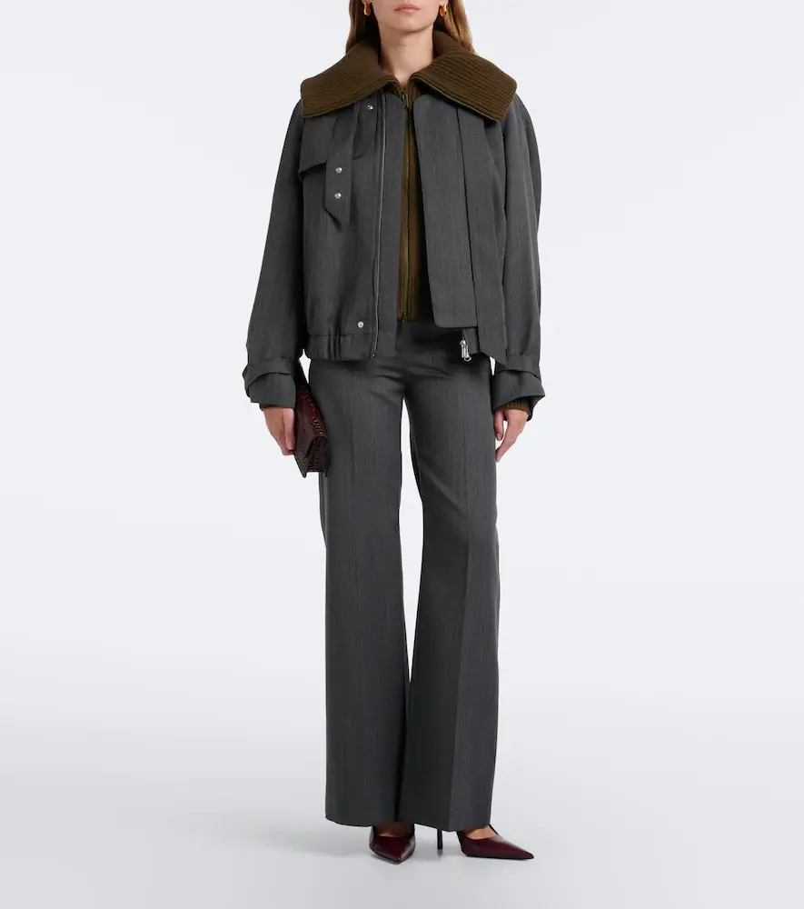 Victoria Beckham Wool-blend zip-up cardigan | Thumbnail 5 Victoria Beckham Wool-blend zip-up cardigan | Thumbnail 5