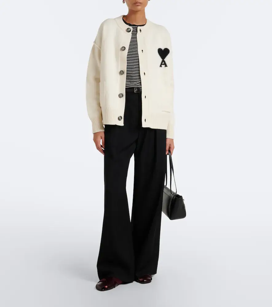 AMI PARIS Ami de Coeur virgin wool cardigan | Thumbnail 2 AMI PARIS Ami de Coeur virgin wool cardigan | Thumbnail 2