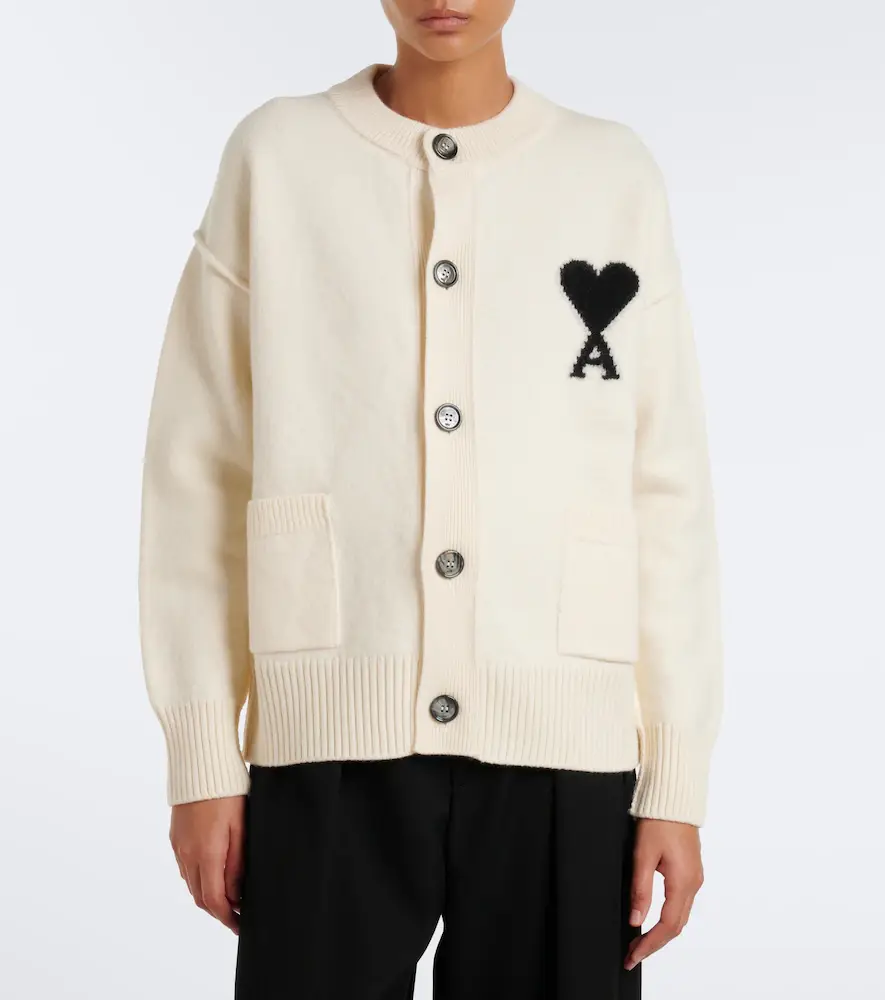 AMI PARIS Ami de Coeur virgin wool cardigan | Thumbnail 5 AMI PARIS Ami de Coeur virgin wool cardigan | Thumbnail 5