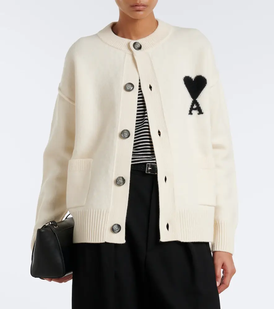 AMI PARIS Ami de Coeur virgin wool cardigan | Thumbnail 7 AMI PARIS Ami de Coeur virgin wool cardigan | Thumbnail 7