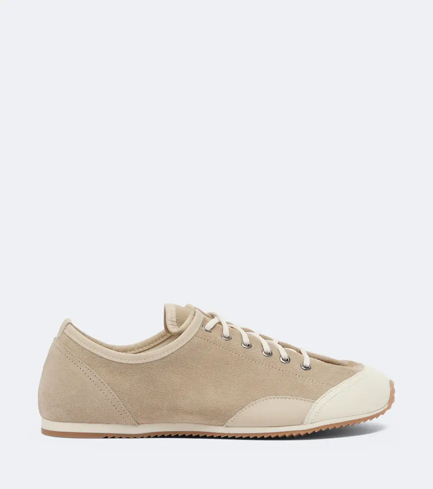 Lemaire Gummy Grips leather-trimmed suede sneakers | Thumbnail 3