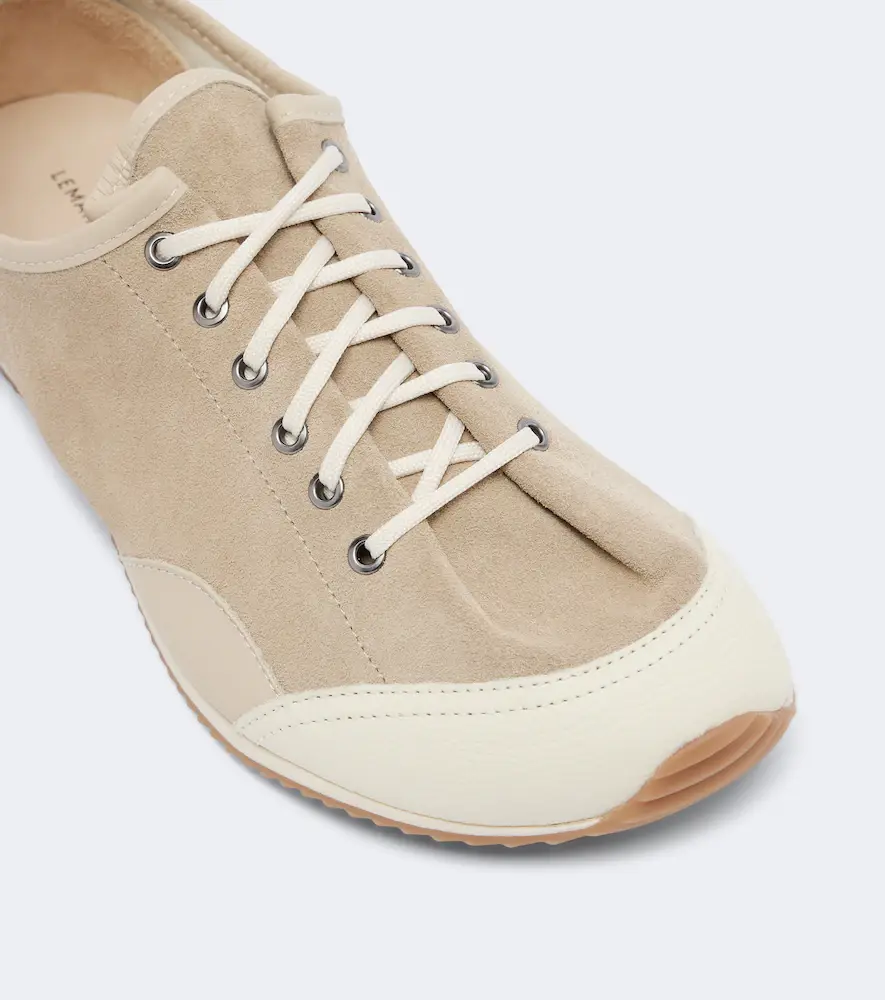 Lemaire Gummy Grips leather-trimmed suede sneakers | Thumbnail 4