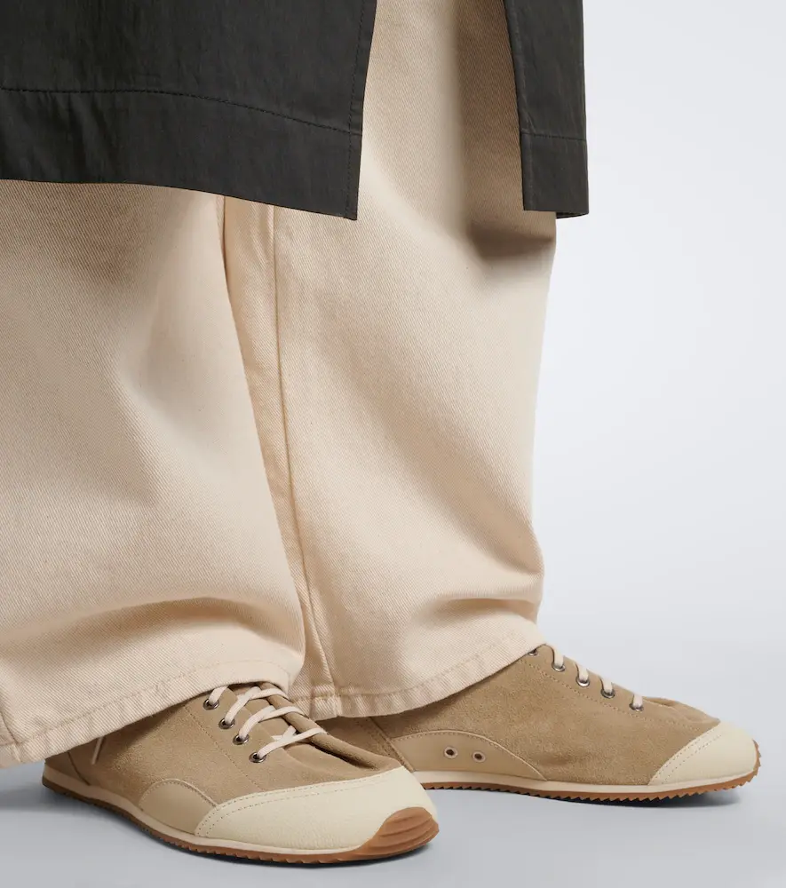 Lemaire Gummy Grips leather-trimmed suede sneakers | Thumbnail 6