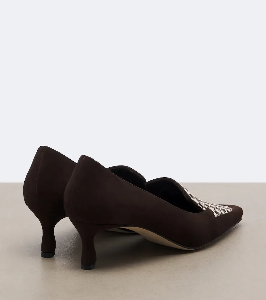 Manolo Blahnik Petusi houndstooth suede pumps | Thumbnail 2 Manolo Blahnik Petusi houndstooth suede pumps | Thumbnail 2