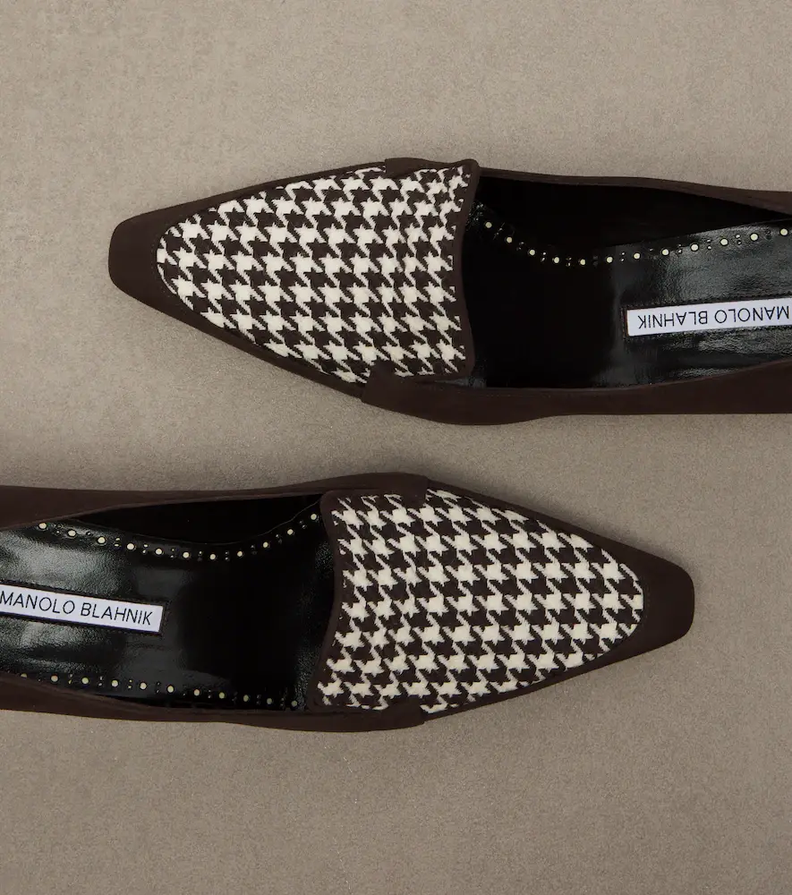 Manolo Blahnik Petusi houndstooth suede pumps | Thumbnail 3 Manolo Blahnik Petusi houndstooth suede pumps | Thumbnail 3