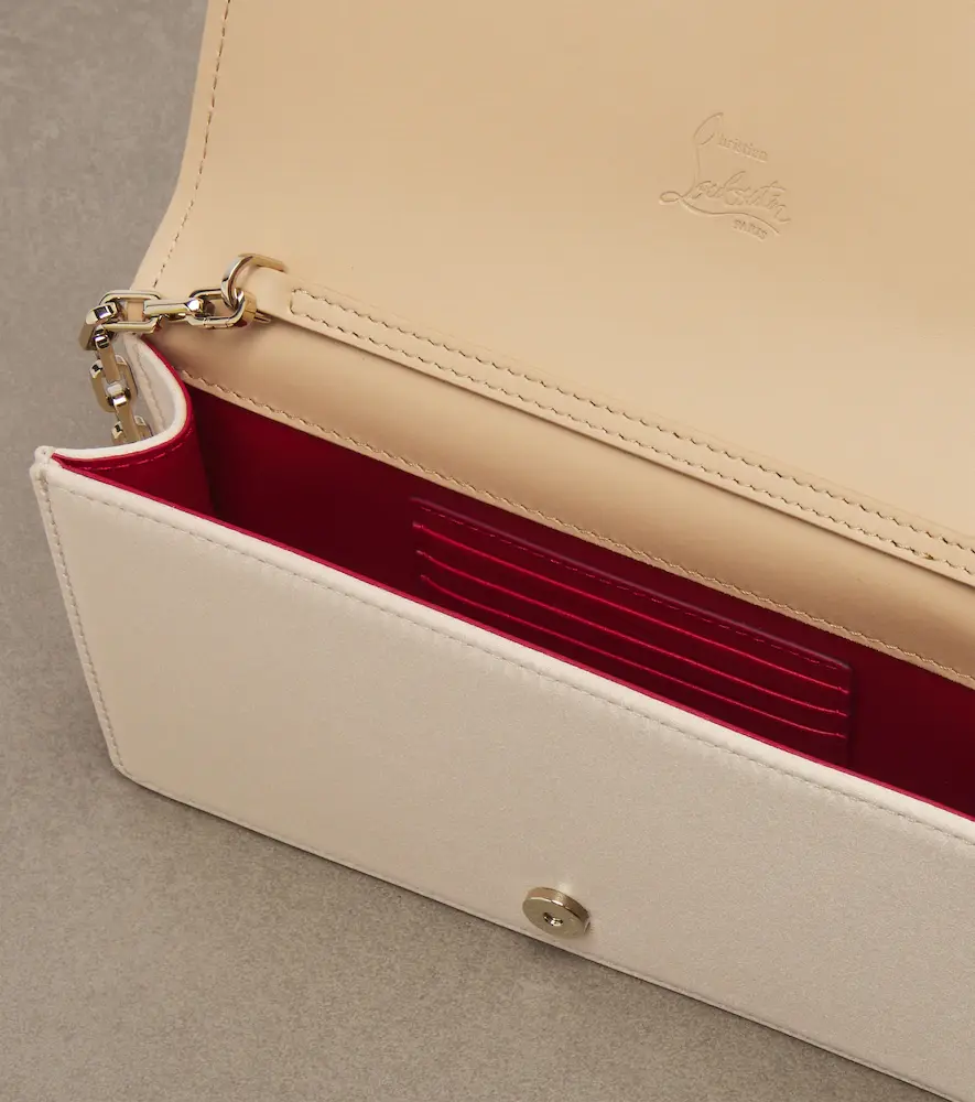 Christian Louboutin Bettina Small lace crêpe satin clutch | Thumbnail 2