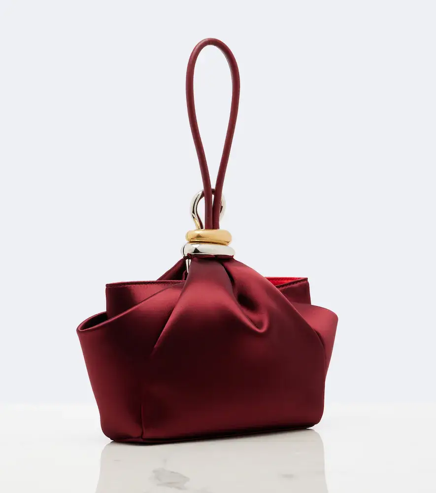 Christian Louboutin Sabrina Small crêpe satin clutch | Thumbnail 3 Christian Louboutin Sabrina Small crêpe satin clutch | Thumbnail 3