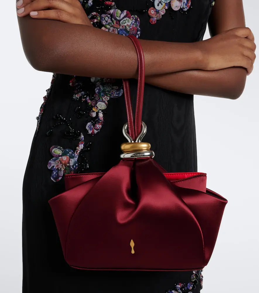 Christian Louboutin Sabrina Small crêpe satin clutch | Thumbnail 6 Christian Louboutin Sabrina Small crêpe satin clutch | Thumbnail 6
