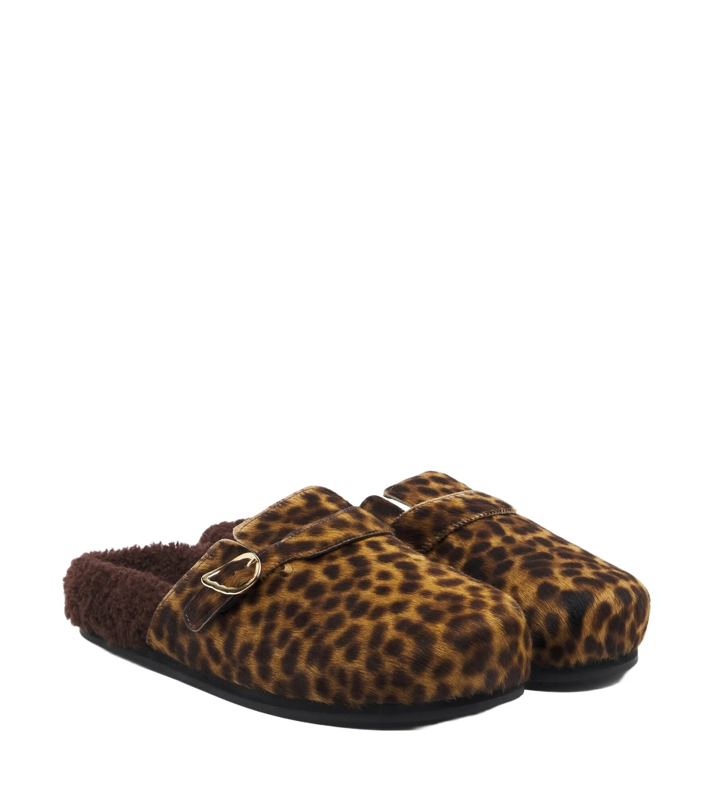 Ancient Greek Sandals Vasilitsa shearling-trimmed calf hair clogs