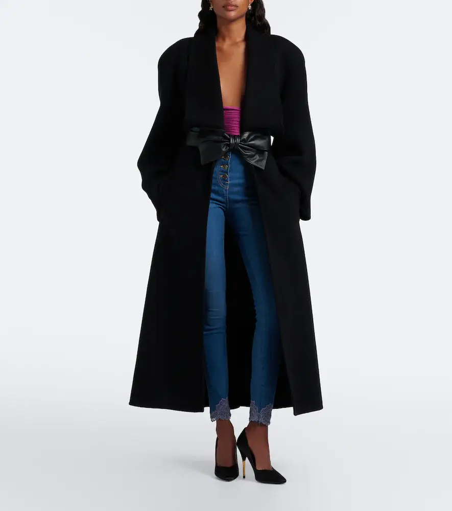 Valentino Garavani Lace-trimmed skinny jeans | Thumbnail 2