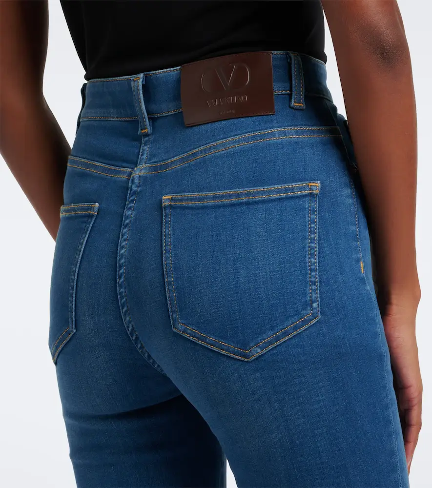 Valentino Garavani Lace-trimmed skinny jeans | Thumbnail 5