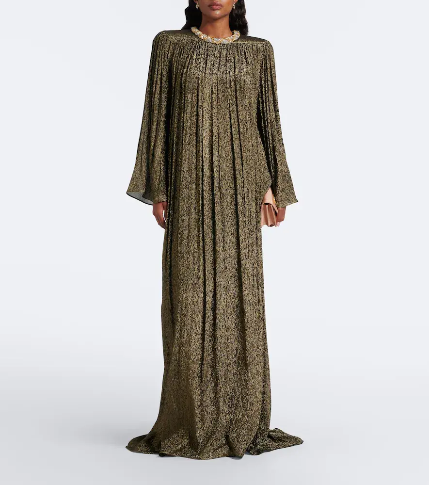 Valentino Garavani Embellished silk-blend gown | Thumbnail 3