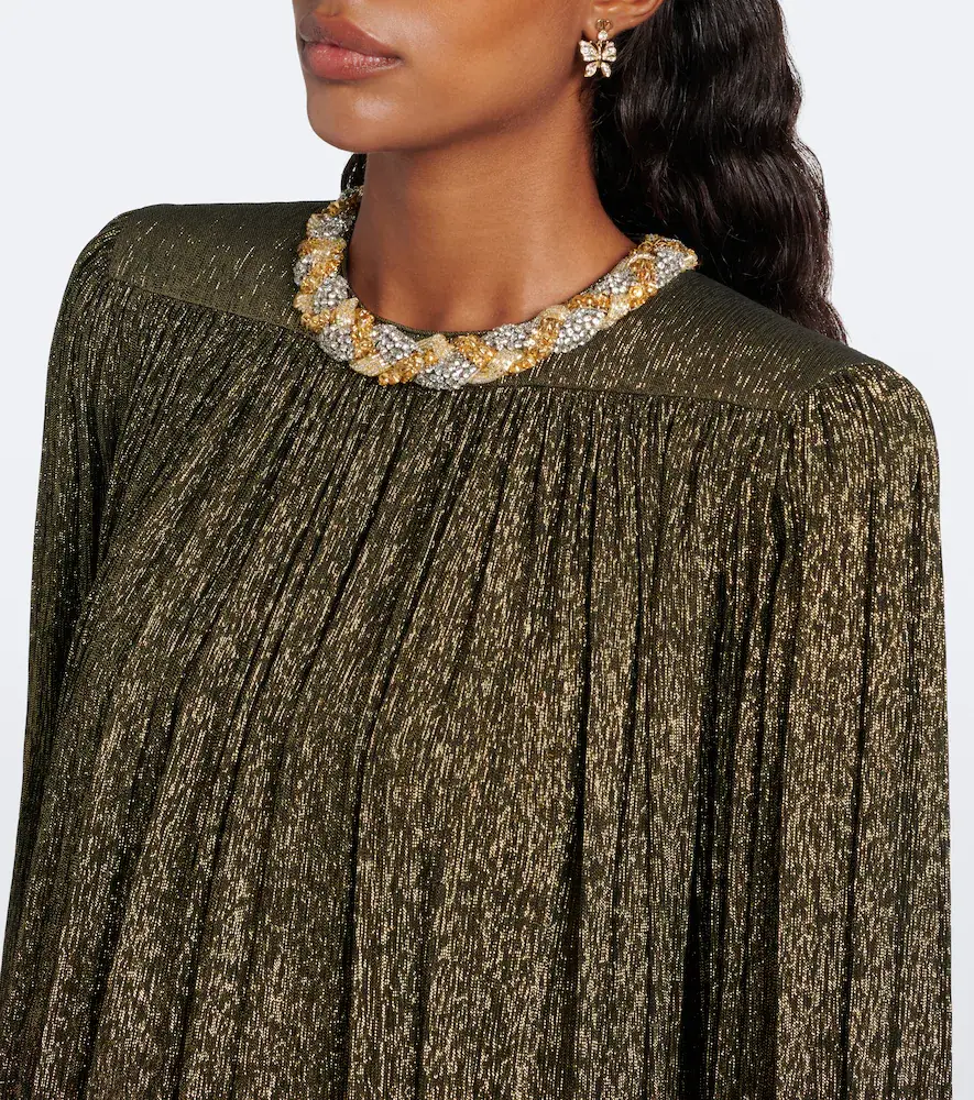 Valentino Garavani Embellished silk-blend gown | Thumbnail 4