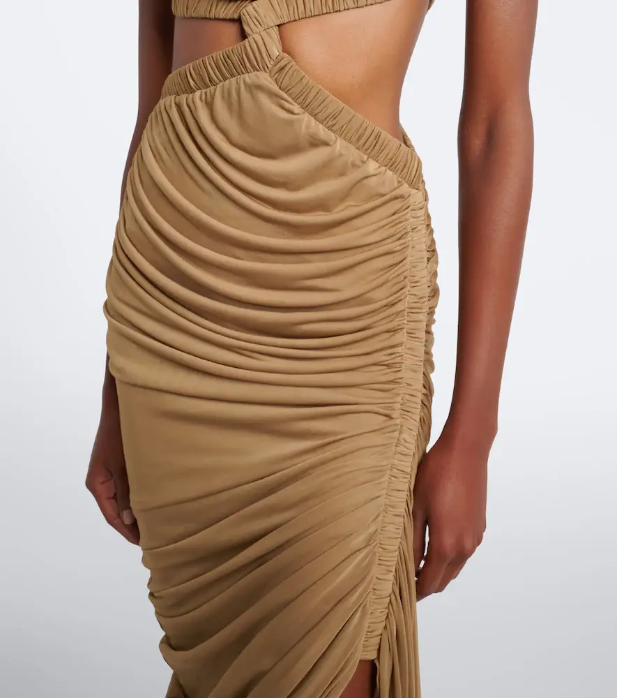 Christopher Esber Theia cutout draped asymmetric midi dress | Thumbnail 4
