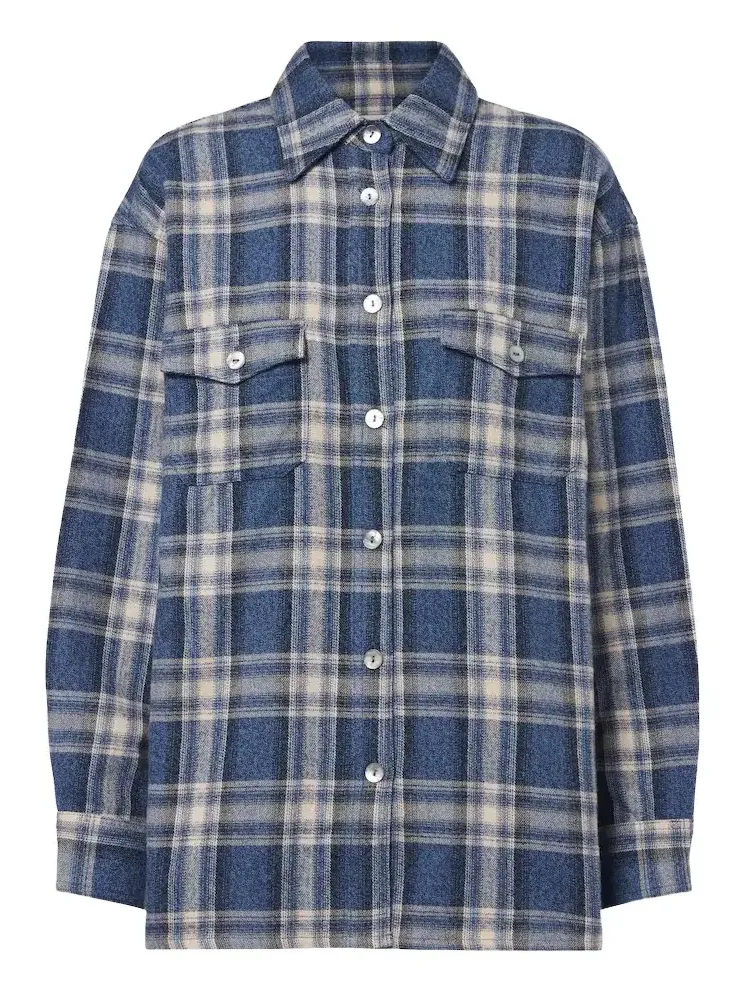 Vintage plaid cotton flannel shirt