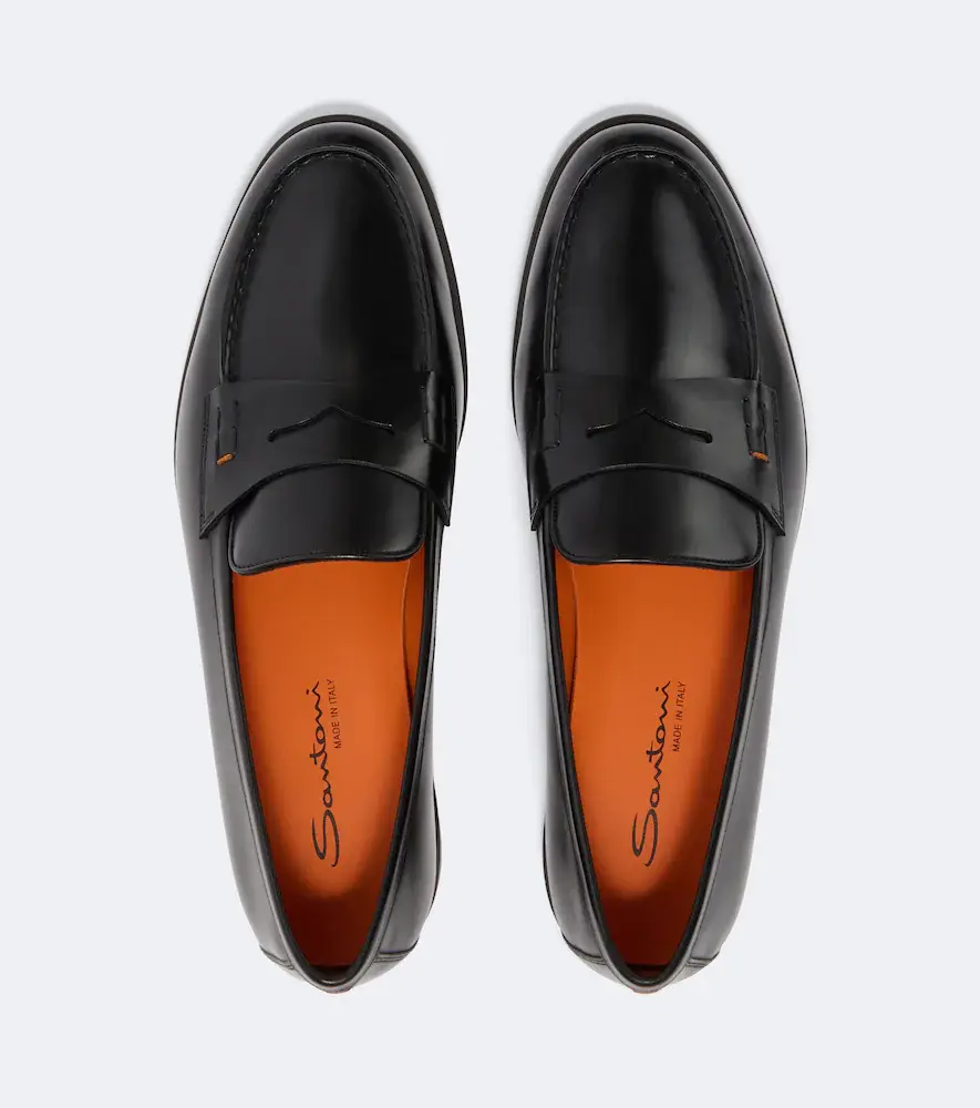 Santoni Milo leather penny loafers | Thumbnail 2