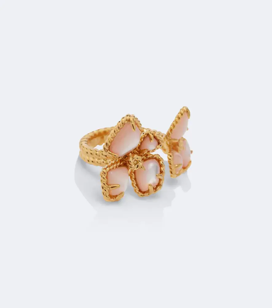 Zimmermann Bloom Toi Et Moi mother-of-pearl gold-plated ring | Thumbnail 3
