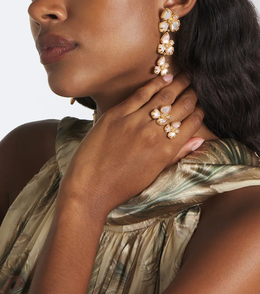 Zimmermann Bloom Toi Et Moi mother-of-pearl gold-plated ring | Thumbnail 4