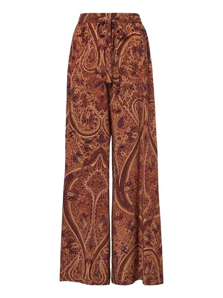 Sawyer silk crêpe de chine wide-leg pants Sawyer silk crêpe de chine wide-leg pants