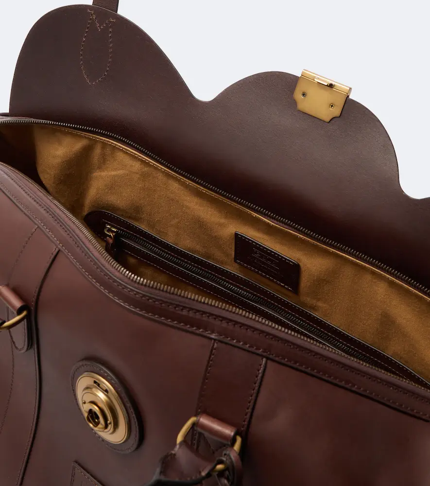 Polo Ralph Lauren Heritage Lock Large leather duffel bag | Thumbnail 3 Polo Ralph Lauren Heritage Lock Large leather duffel bag | Thumbnail 3