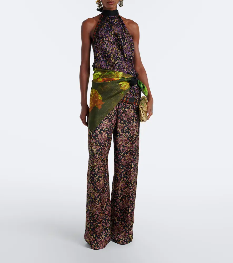 Dries Van Noten Floral silk halterneck top | Thumbnail 2 Dries Van Noten Floral silk halterneck top | Thumbnail 2