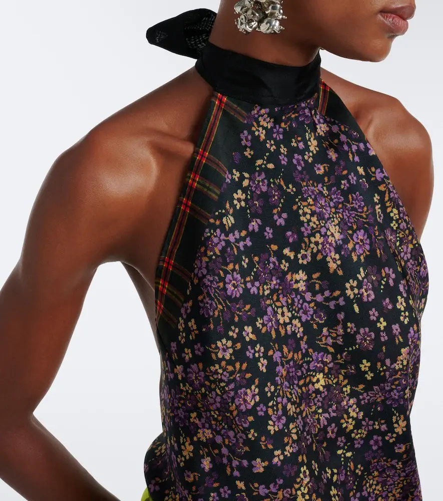 Dries Van Noten Floral silk halterneck top | Thumbnail 5 Dries Van Noten Floral silk halterneck top | Thumbnail 5
