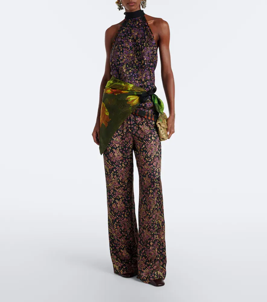 Dries Van Noten Floral wide-leg pants | Thumbnail 6