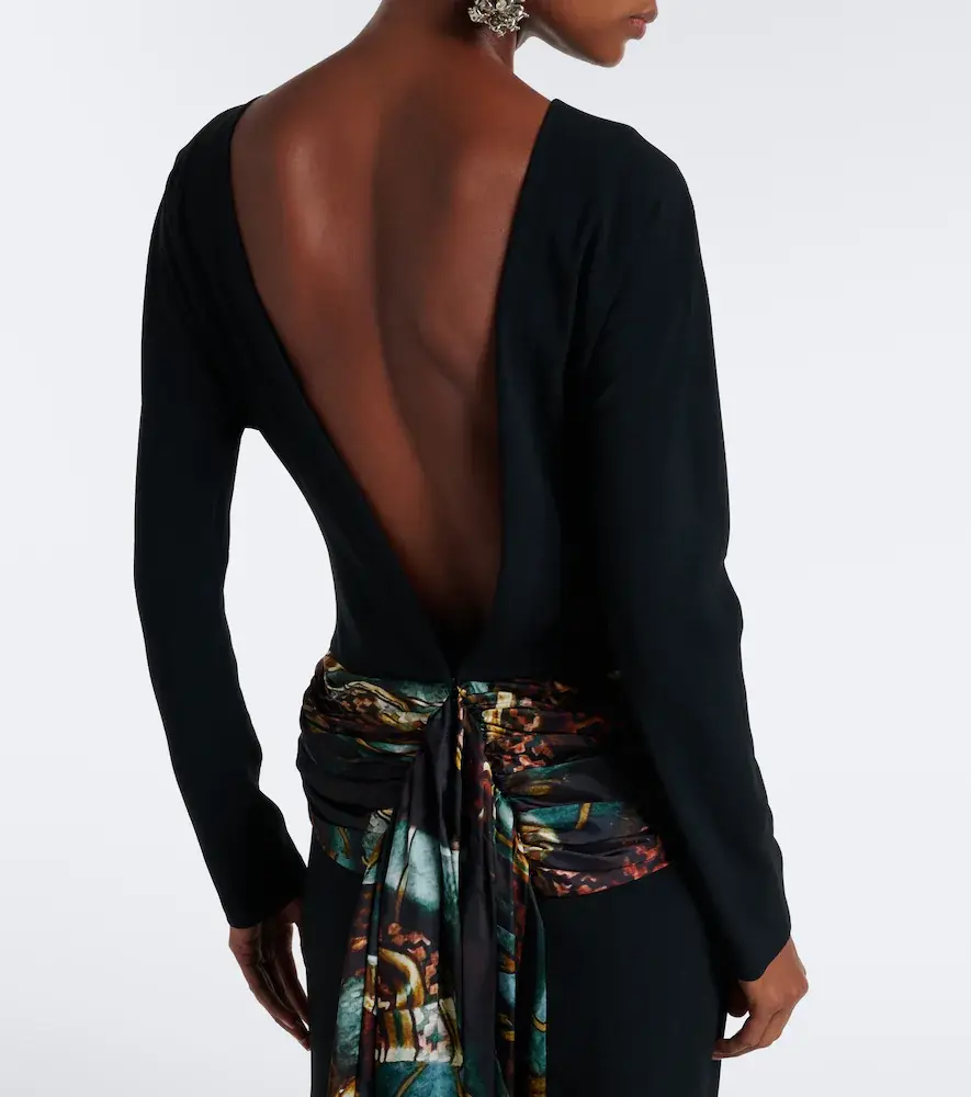 Dries Van Noten Paneled draped gown | Thumbnail 5 Dries Van Noten Paneled draped gown | Thumbnail 5