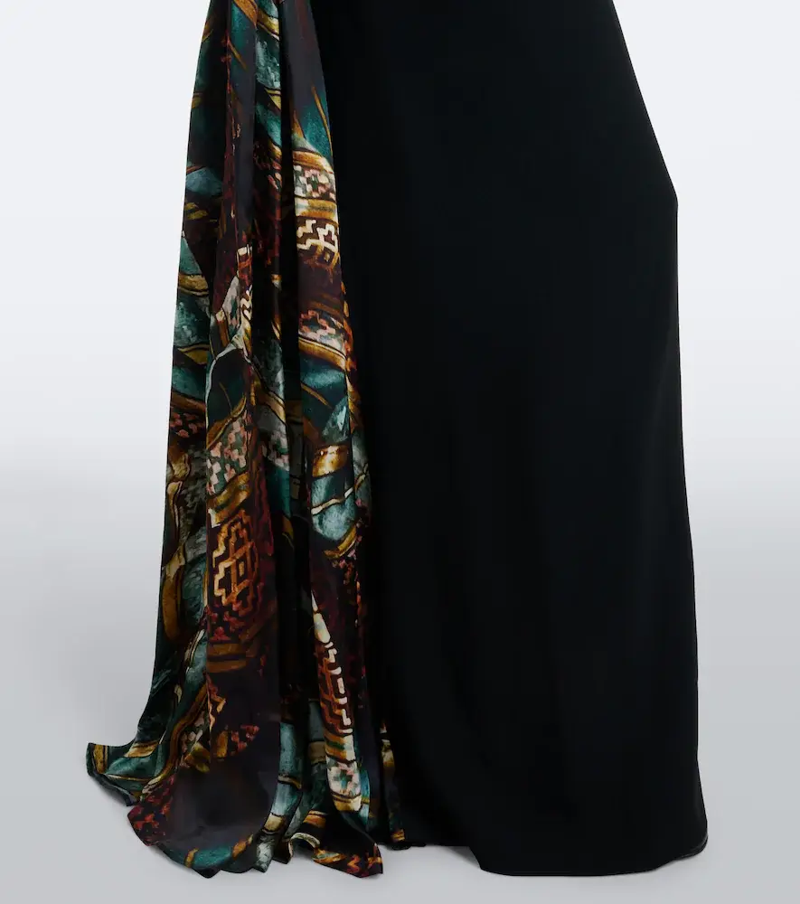 Dries Van Noten Paneled draped gown | Thumbnail 7 Dries Van Noten Paneled draped gown | Thumbnail 7
