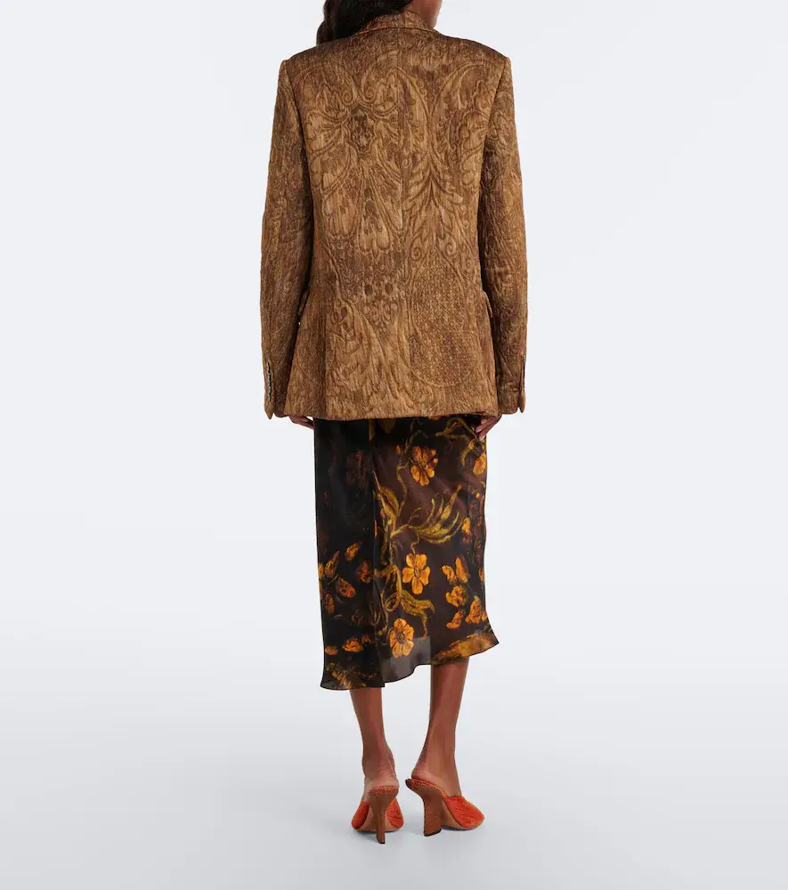 Dries Van Noten Floral silk satin slip skirt | Thumbnail 5 Dries Van Noten Floral silk satin slip skirt | Thumbnail 5