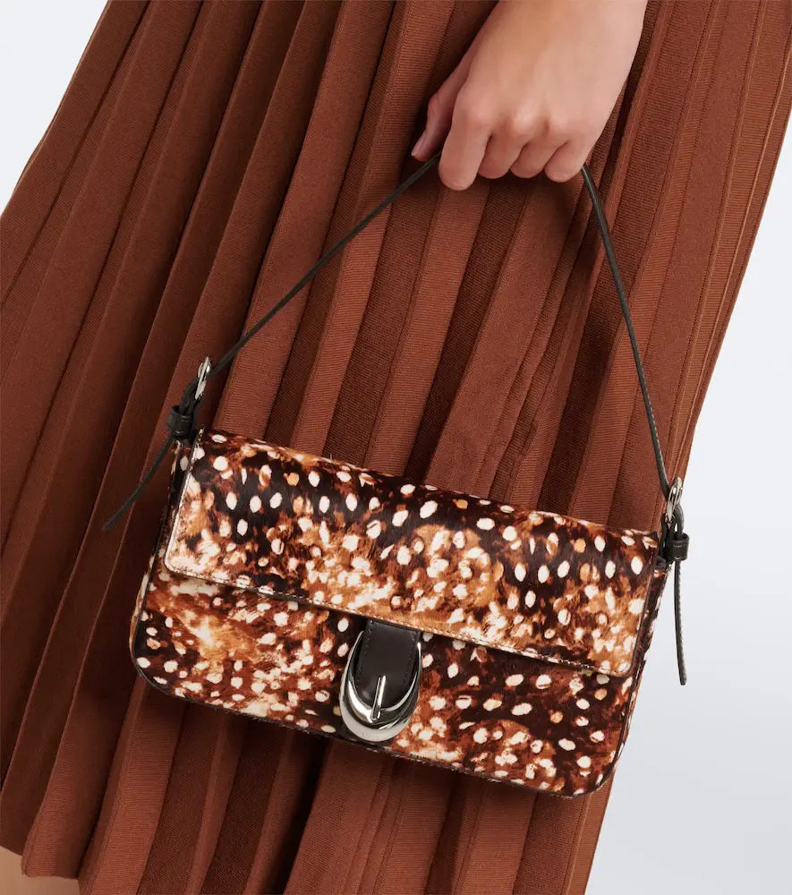 Staud Animal-printed calf hair shoulder bag | Thumbnail 6 Staud Animal-printed calf hair shoulder bag | Thumbnail 6